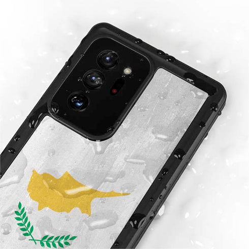 Cyprus Flag Distressed Galaxy Note20 Ultra 5G Waterproof Case